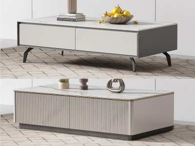 现代茶几3D模型下载